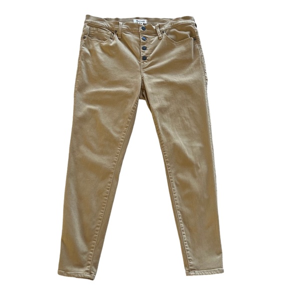 Madewell Jeans 9” Mid Rise Skinny Button Fly Denim Stretch - Picture 1 of 8